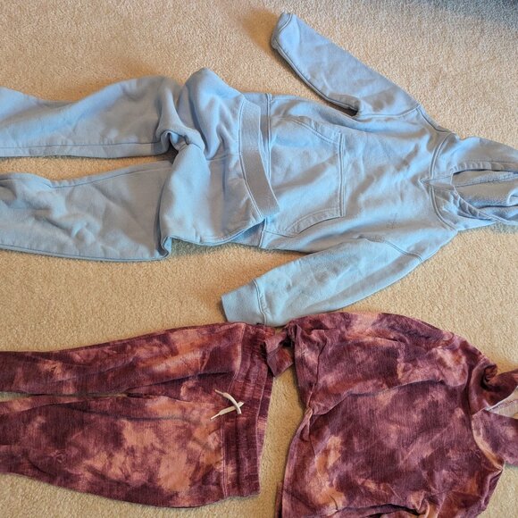kids track sweat suit sets hoodie pants tie dye charlie & scout old navy - Picture 1 of 3